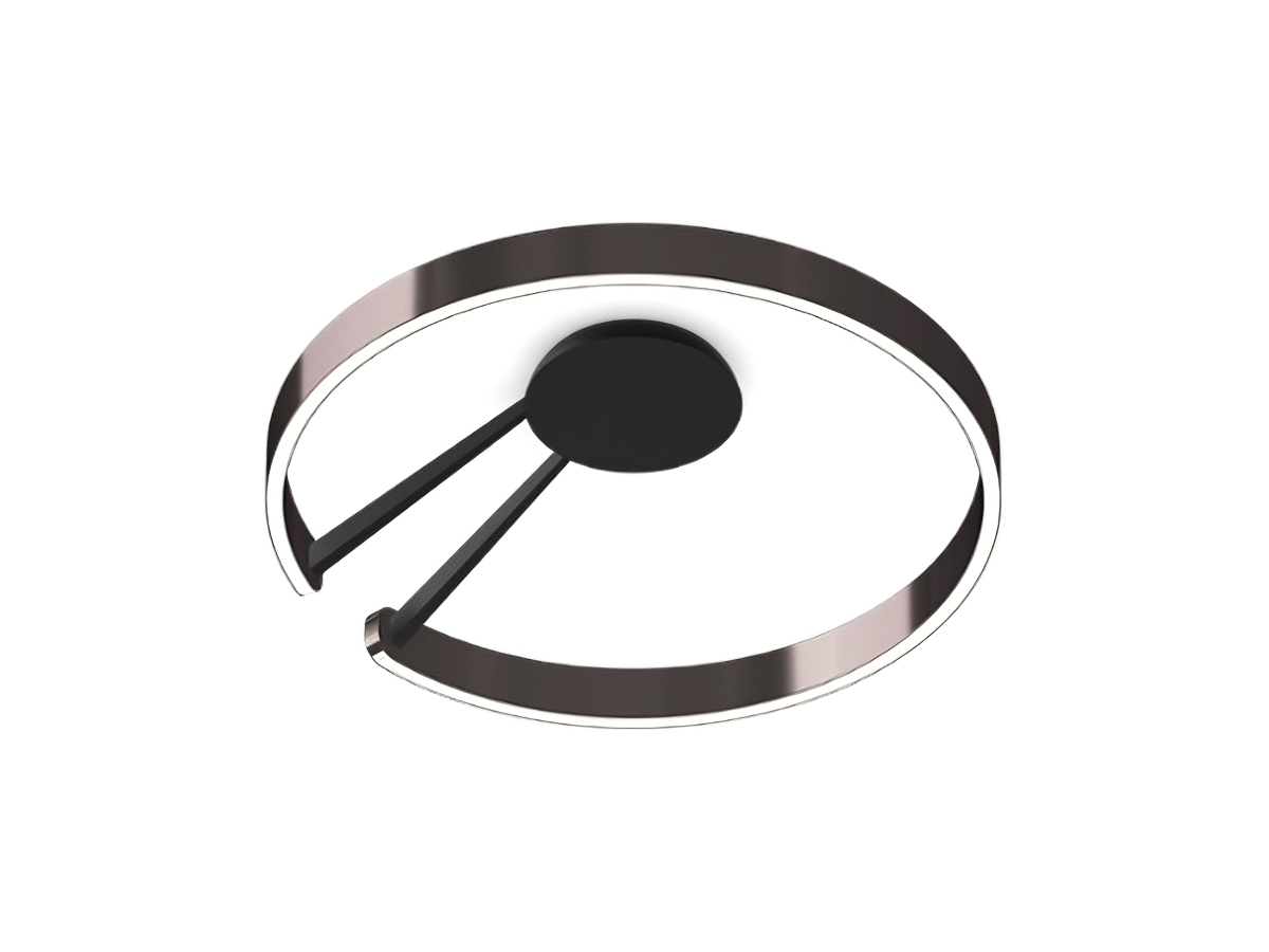 Occhio Mito Aura 60 Up Ceiling Lamp Phantommatt Black