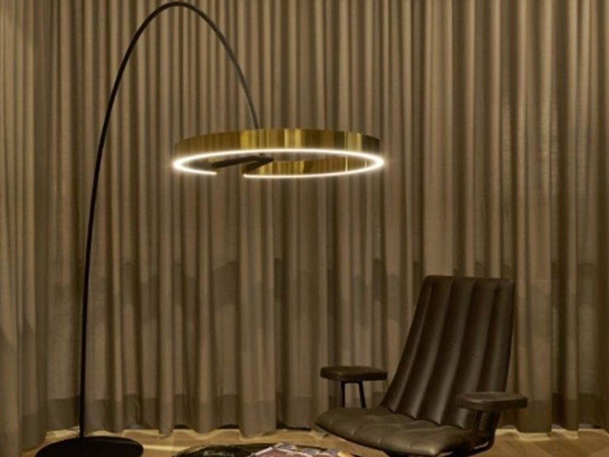 Occhio Mito Largo Floor Lamp Black