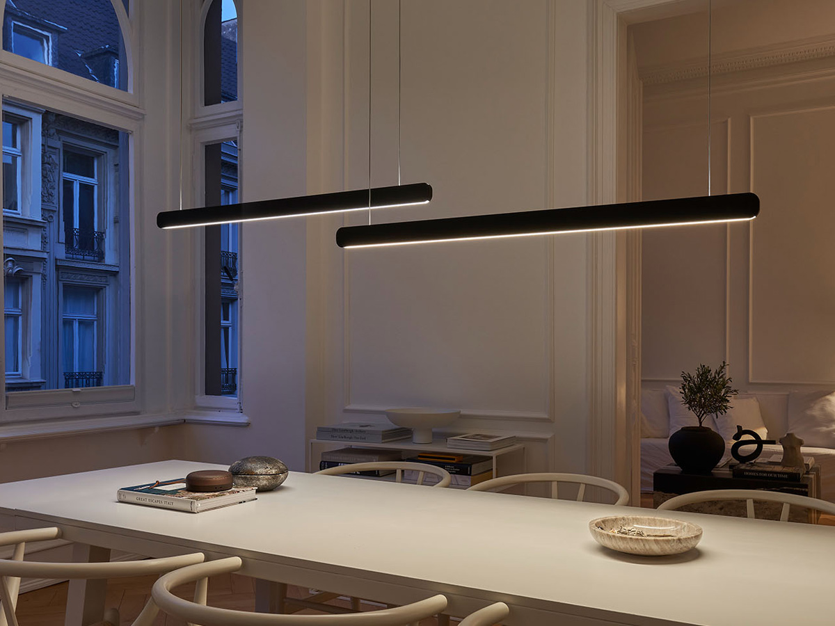 Occhio Mito Volo 140 Up Suspension Lamp Matt Black