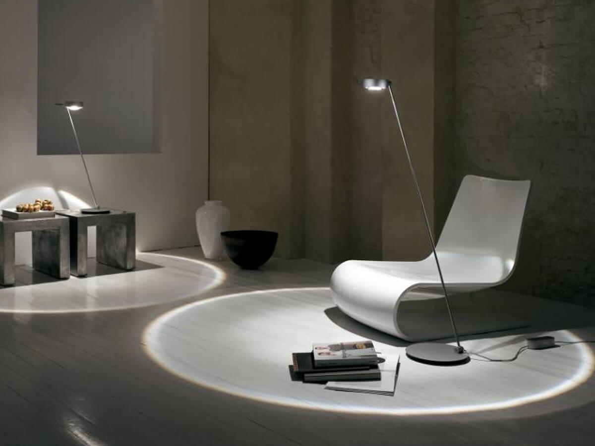 Occhio Sento Reading Floor Lamp Black