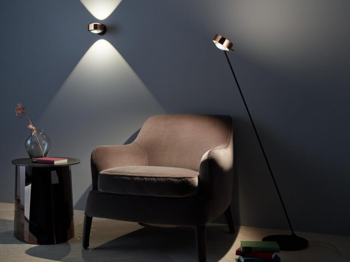 Occhio Sento Reading Floor Lamp Black