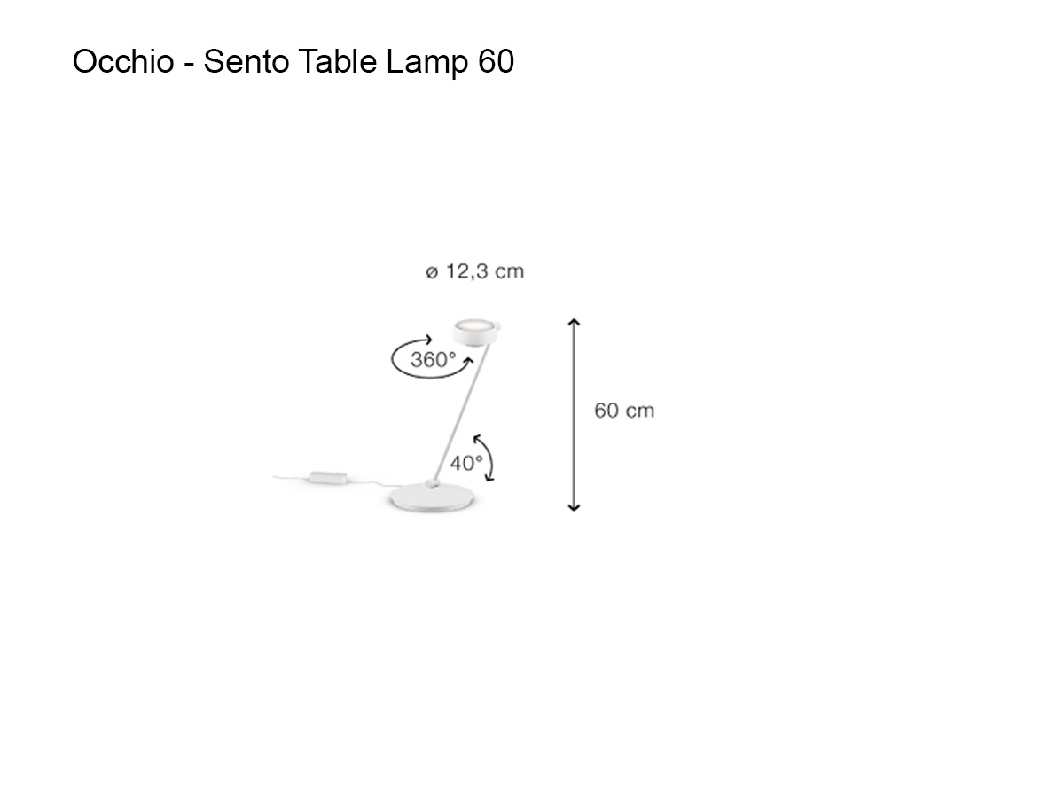 Occhio Sento Tavolo 60 E Table Lamp