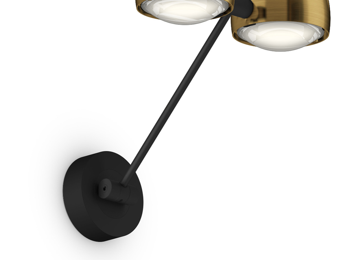 Occhio Sento Parete Doppio Wall Lamp Black Base