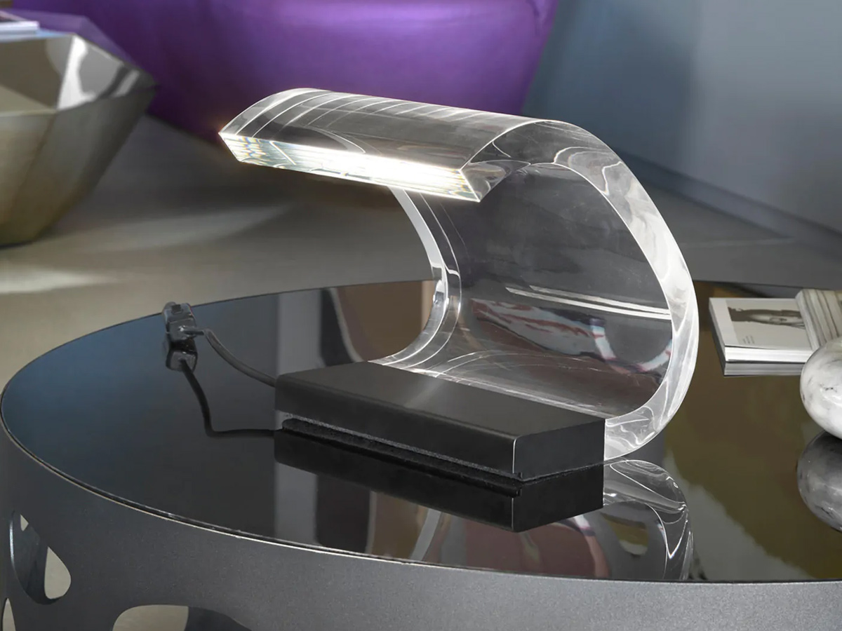 Oluce Acrilica Table Lamp Black