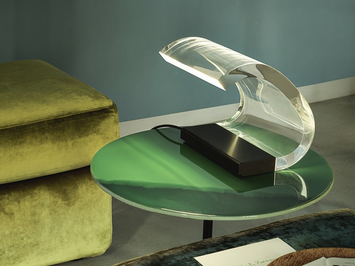Oluce Acrilica Table Lamp Black