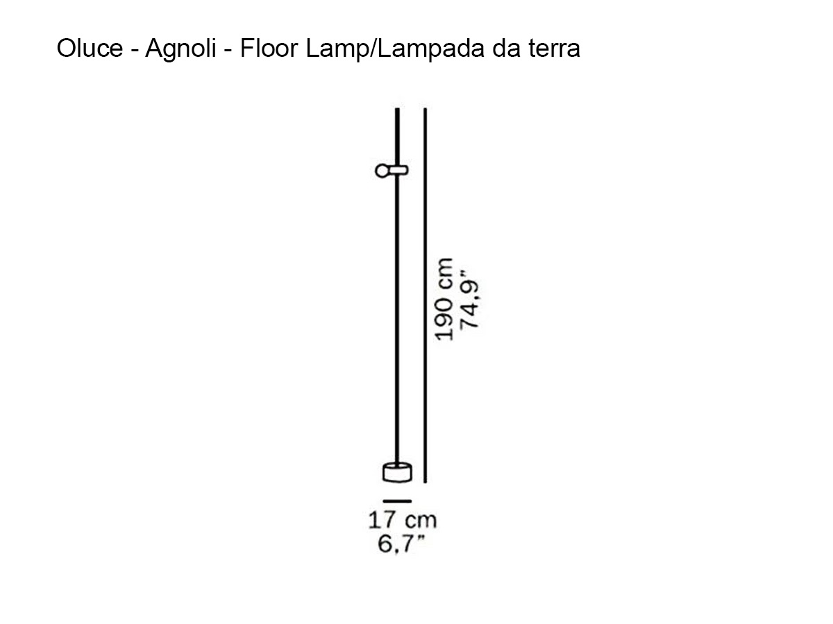 Oluce Agnoli Floor Lamp