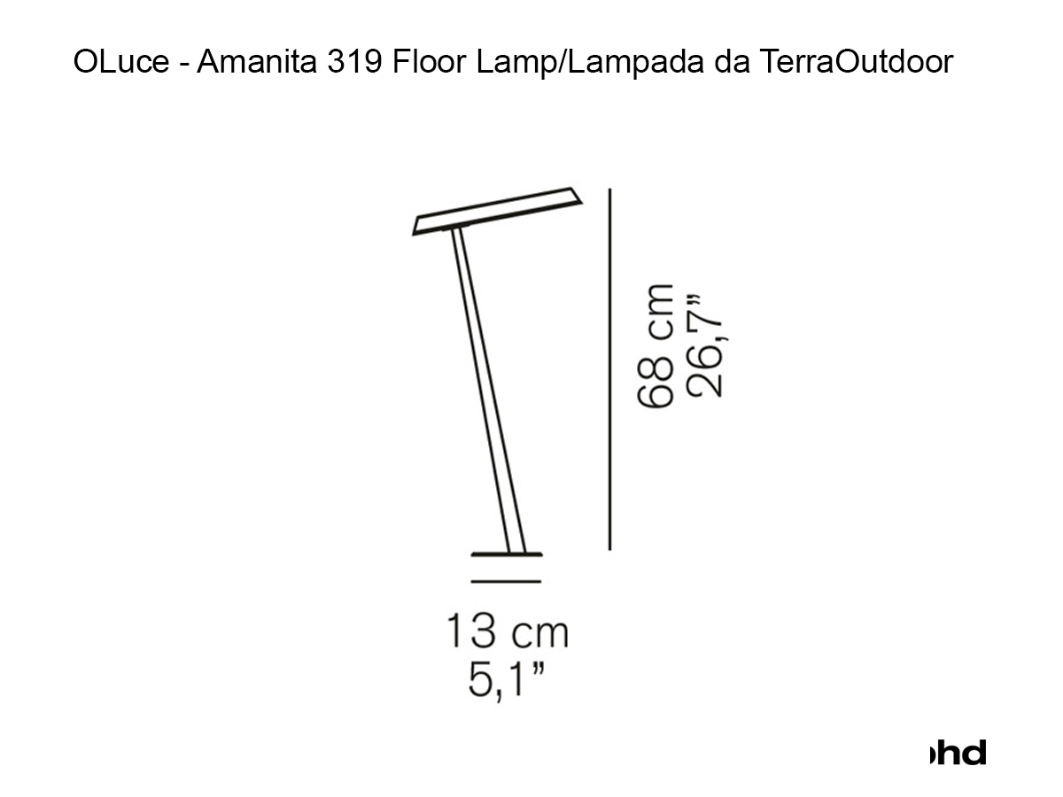 Oluce Amanita 319 Floor Lamp Outdoor