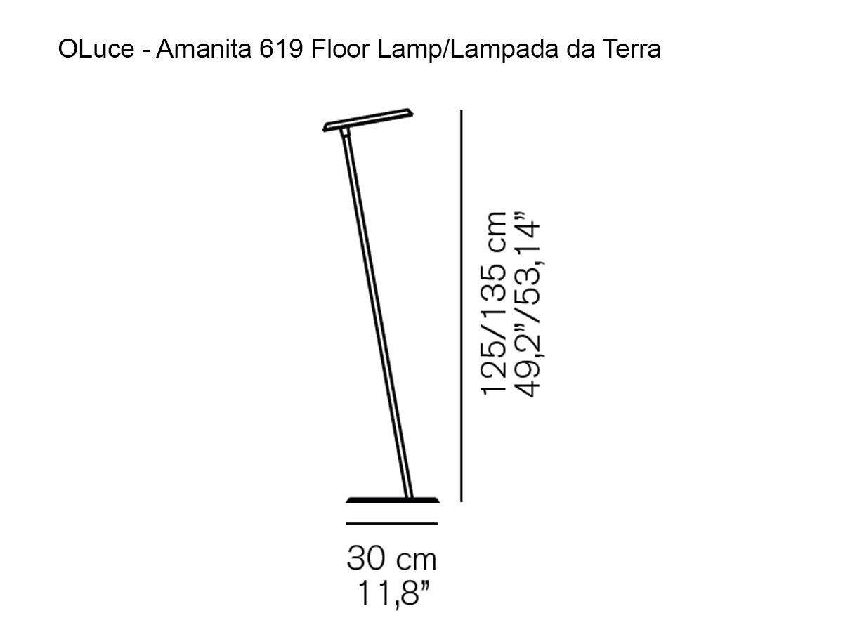 Oluce Amanita 619 Floor Lamp