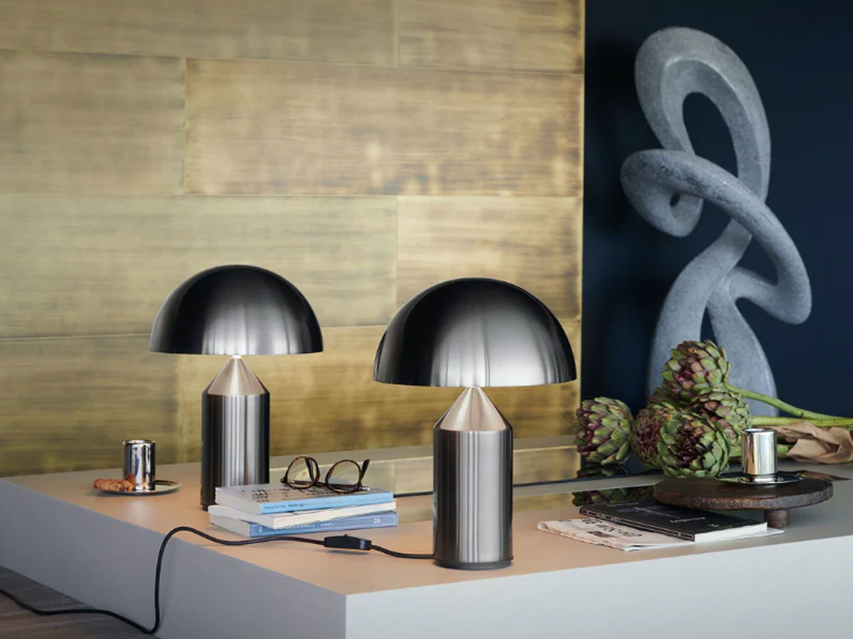 Oluce Atollo Nickel Table Lamp