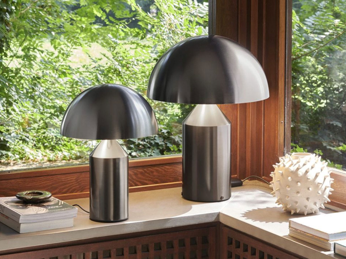 Oluce Atollo Nickel Table Lamp