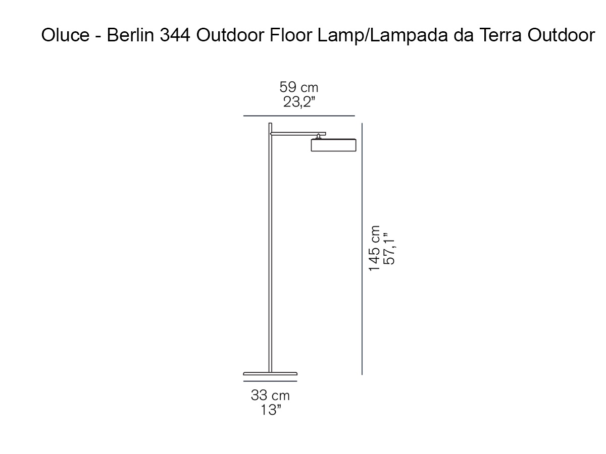 Oluce Berlin Out 344 Floor Lamp