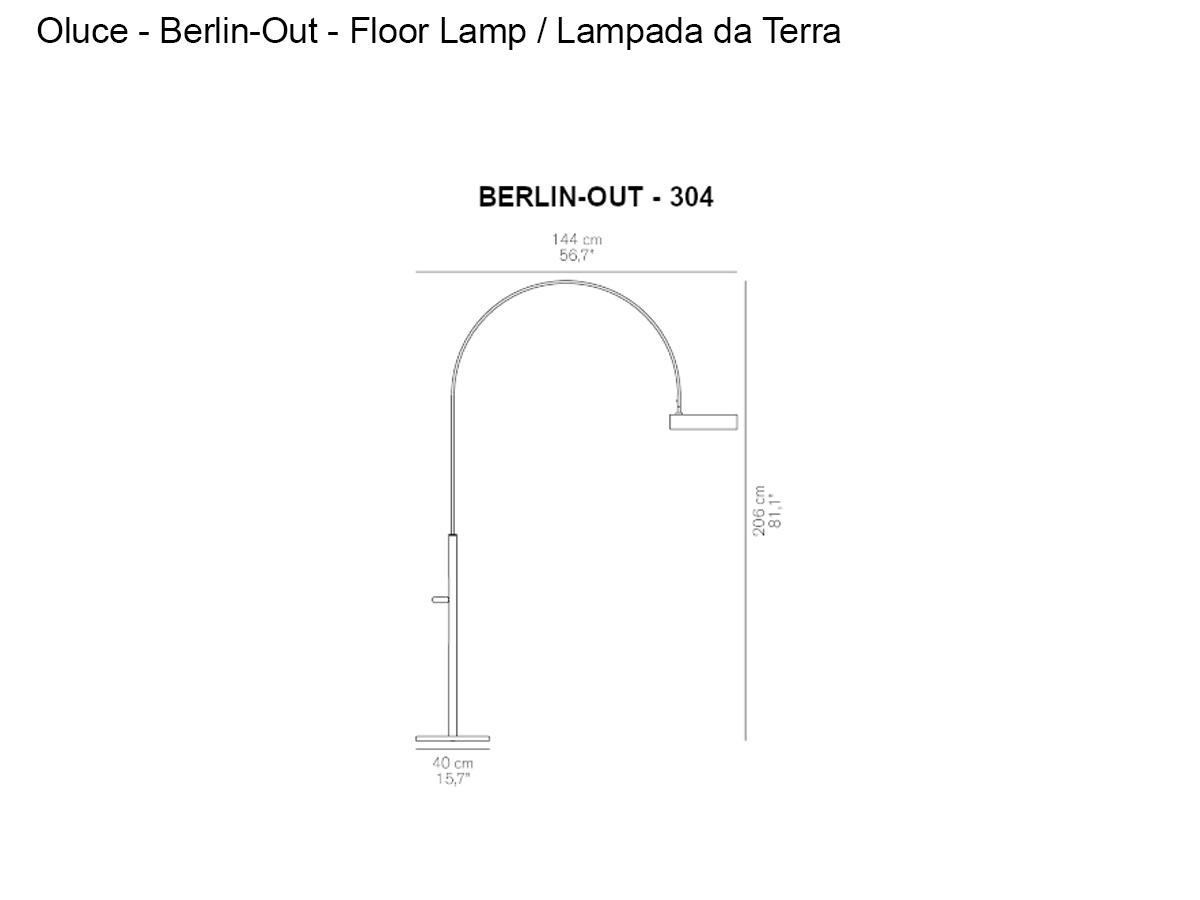 Oluce Berlin Out Floor Lamp