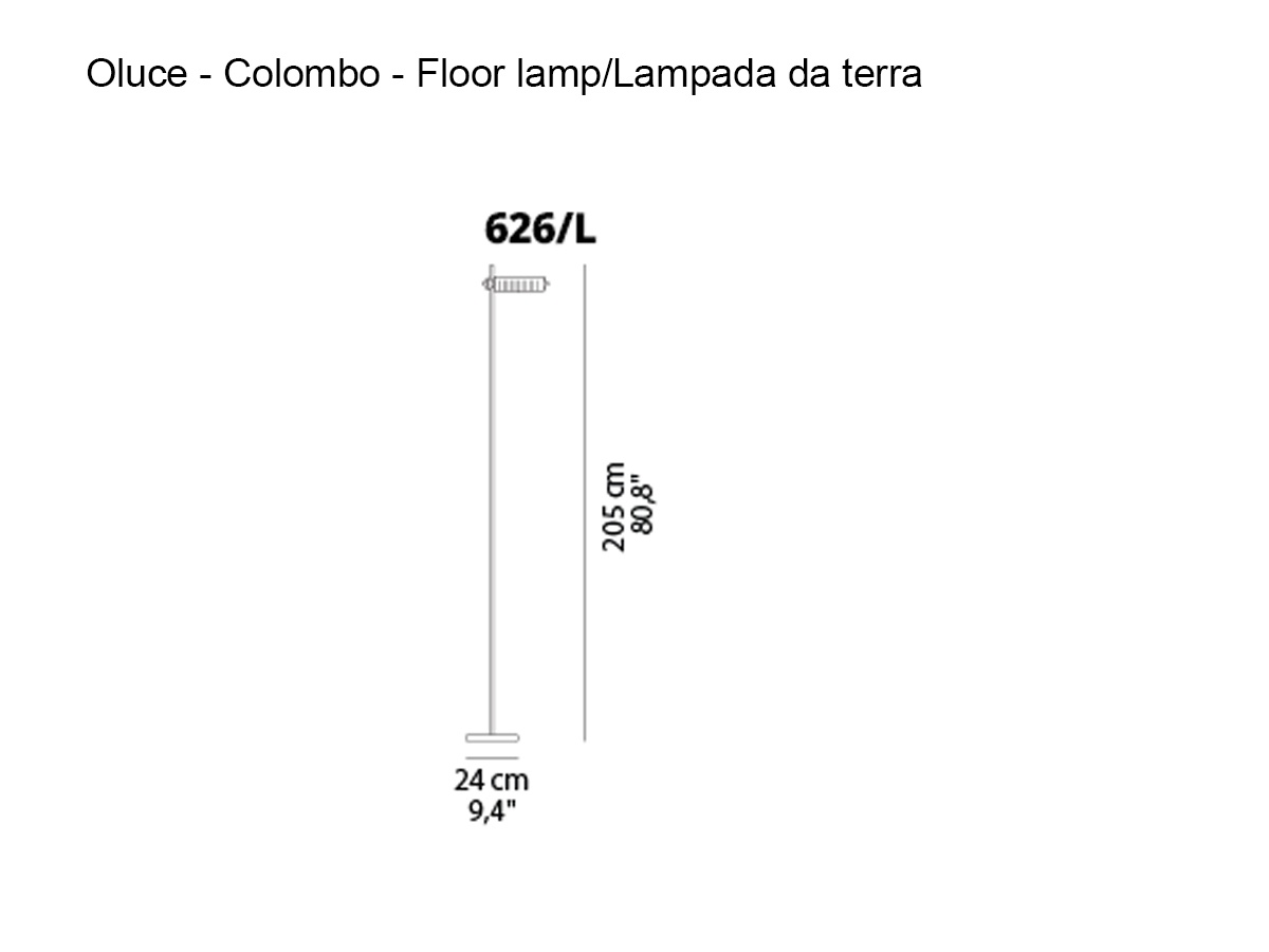 Oluce Colombo Floor Lamp