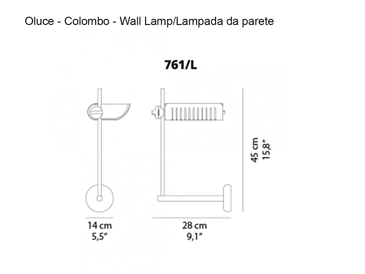 Oluce Colombo Wall Lamp