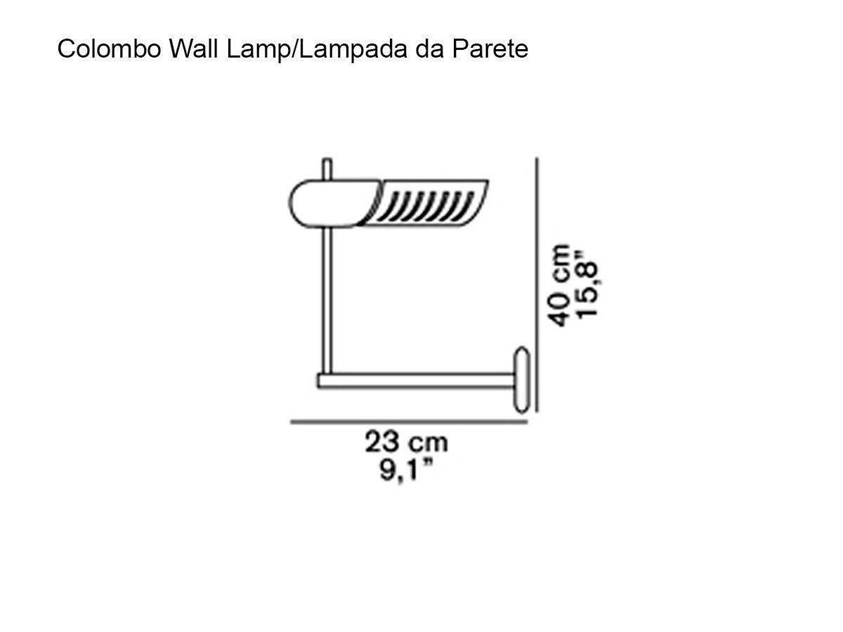Oluce Colombo 761 Wall Lamp
