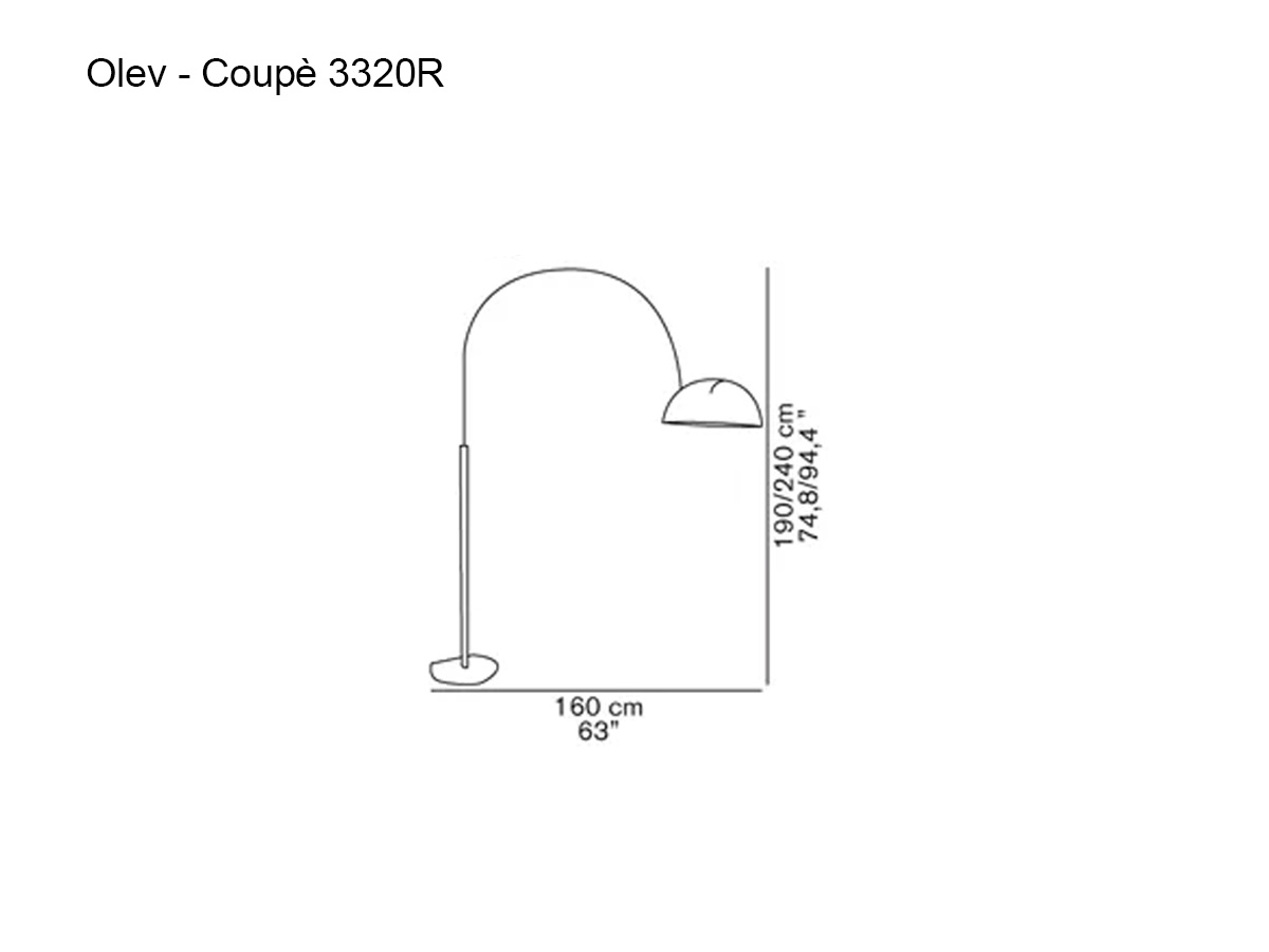 Oluce Coupe 3320r Floor Lamp