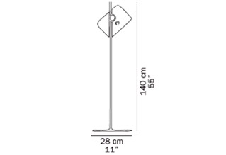 Oluce Coupe 3321 Floor Lamp