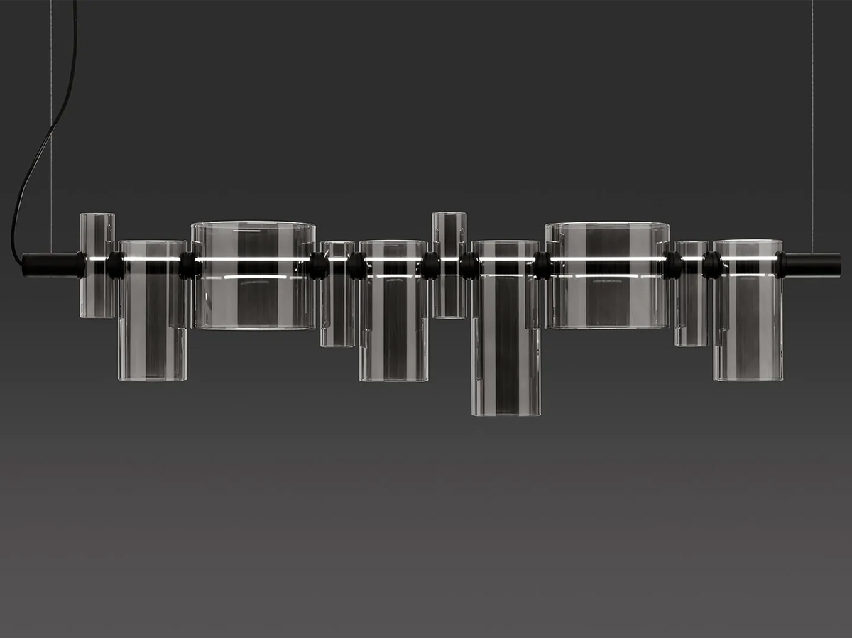Oluce Dancing Glass Suspension Lamp
