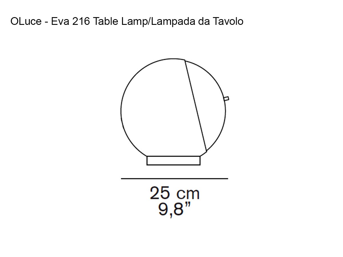 Oluce Eva 216 Table Lamp