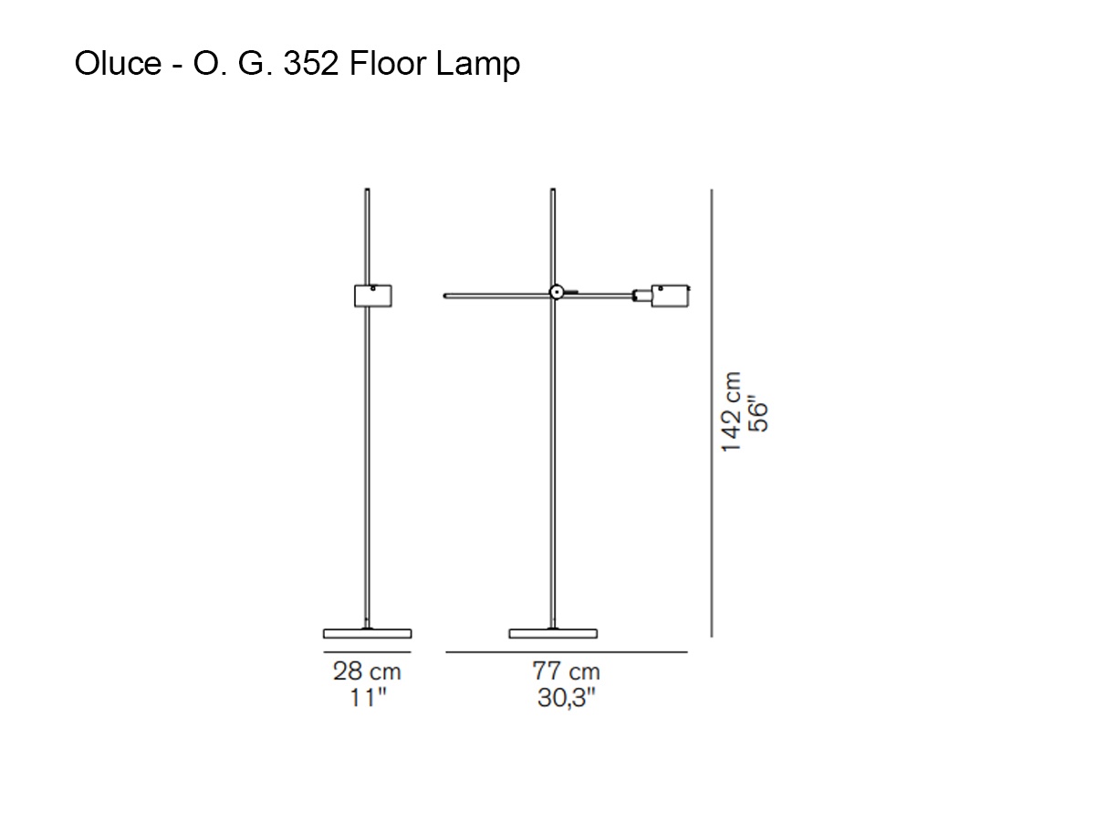 Oluce G O 352 Floor Lamp