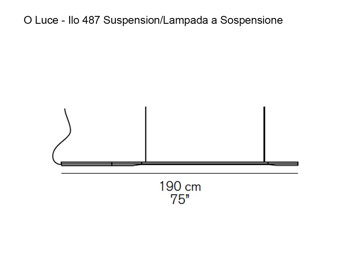 Oluce Ilo 487 Suspension Lamp