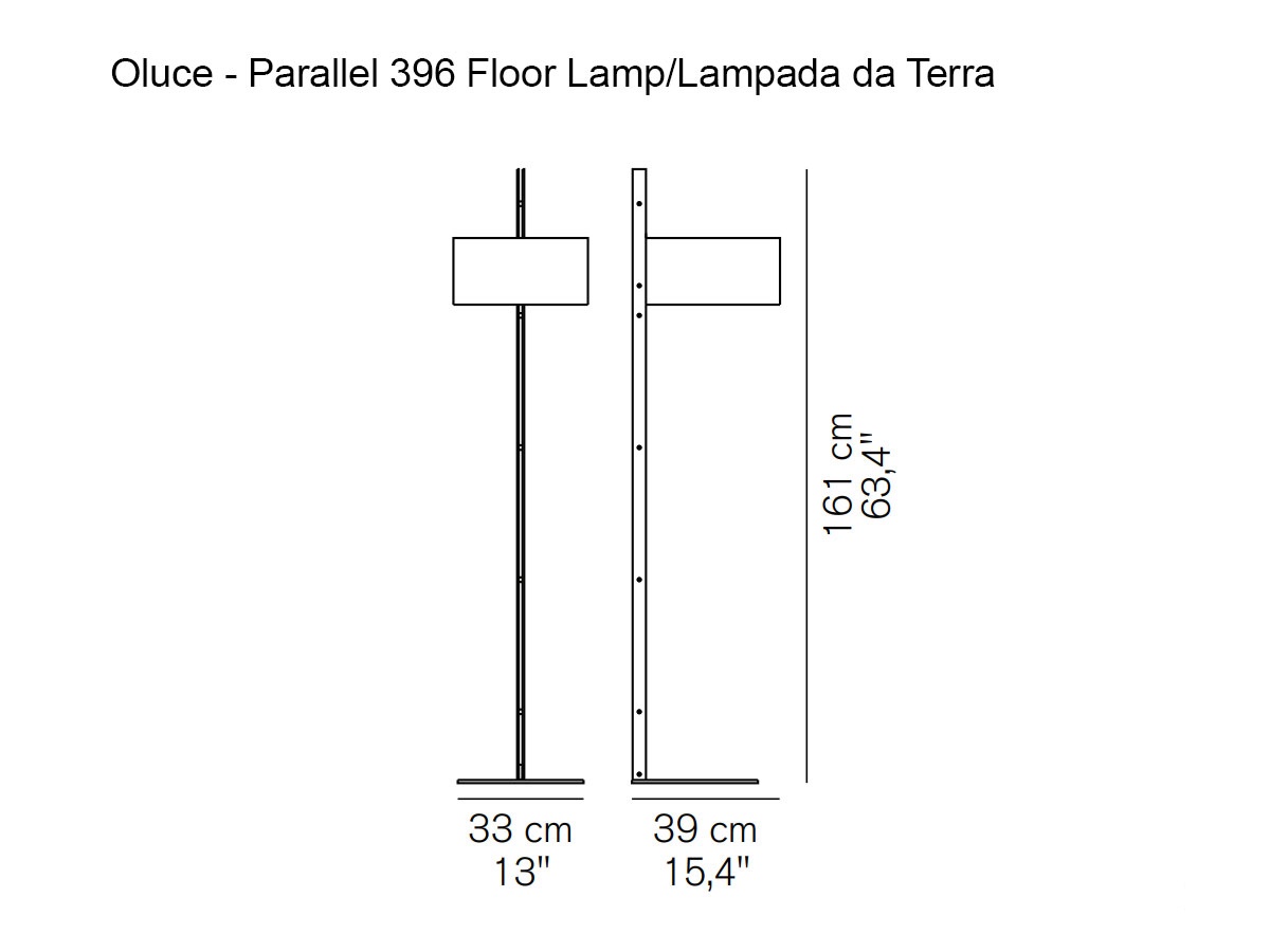 Oluce Parallel 396 Floor Lamp Sand