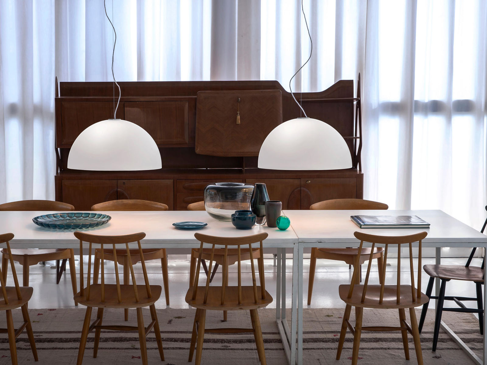 Oluce Sonora 490 Bi Suspension Lamp