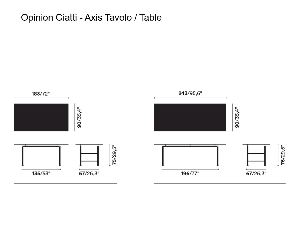 Opinion Ciatti Axis Outdoor Table