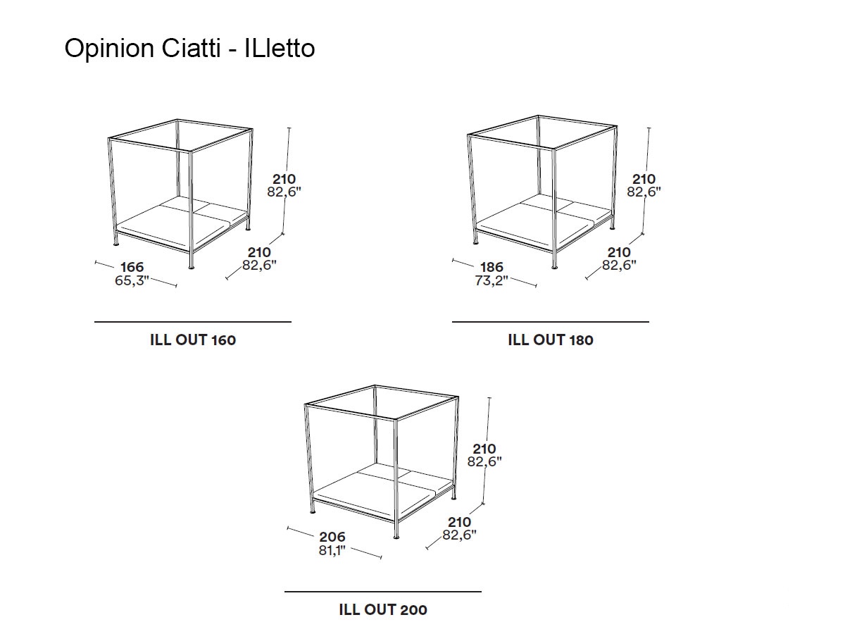 Opinion Ciatti Illetto Canopy Bed Outdoor