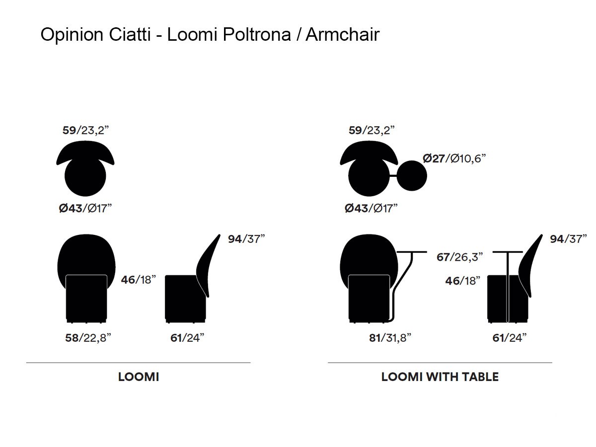 Opinion Ciatti Loomi Armchair