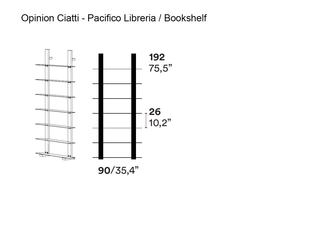 Opinion Ciatti Pacifico Bookshelf Mc