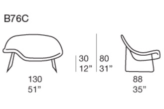 Кушетка Paola Lenti Shito Chaise Longue
