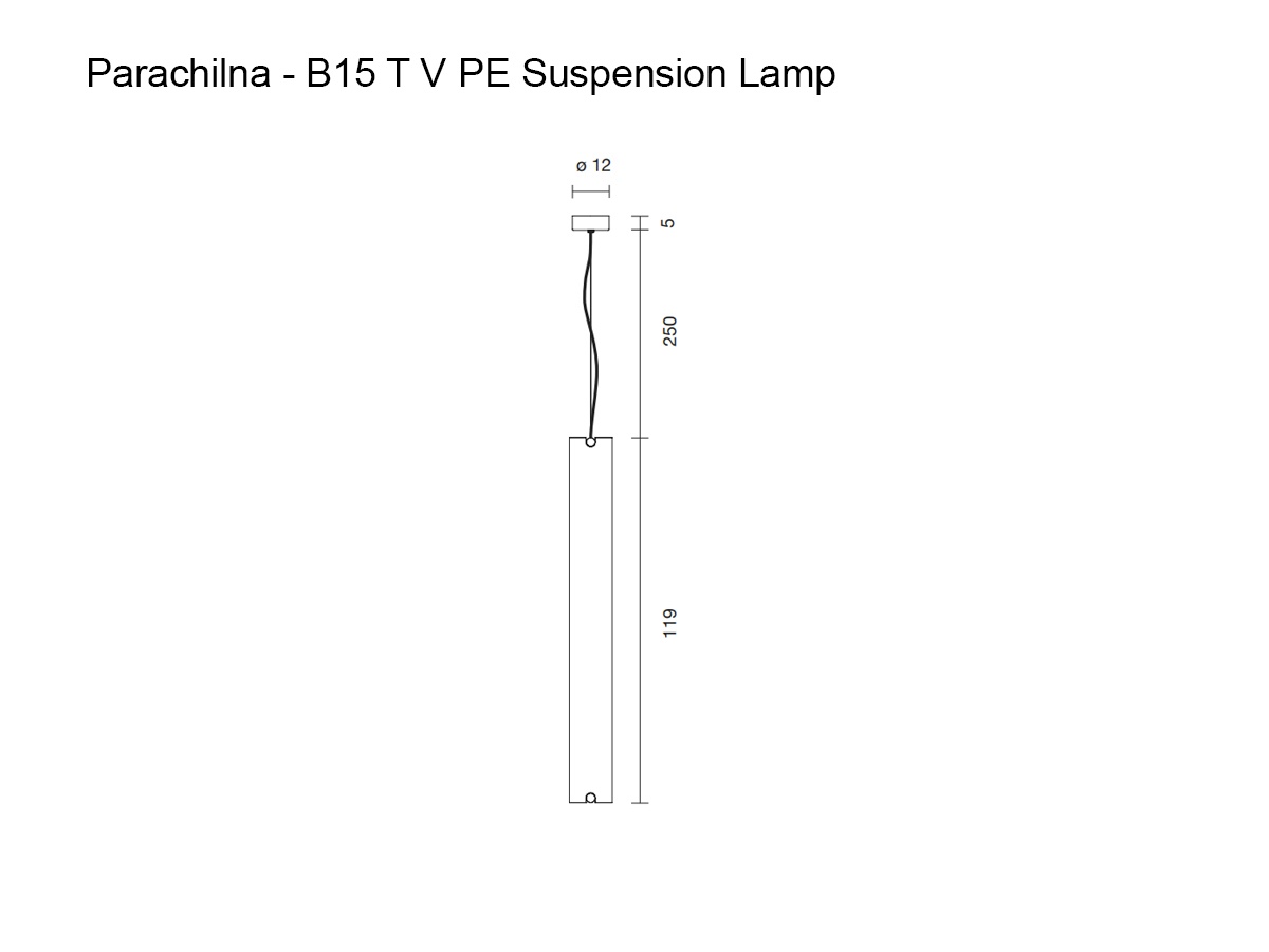 Parachilna B15 T V Pe Suspension Lamp