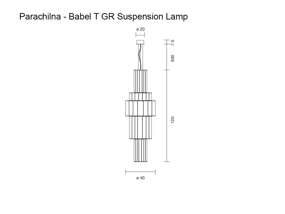 Parachilna Babel T Gr Suspension Lamp