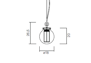 Parachilna Bai Di Di Suspension Lamp