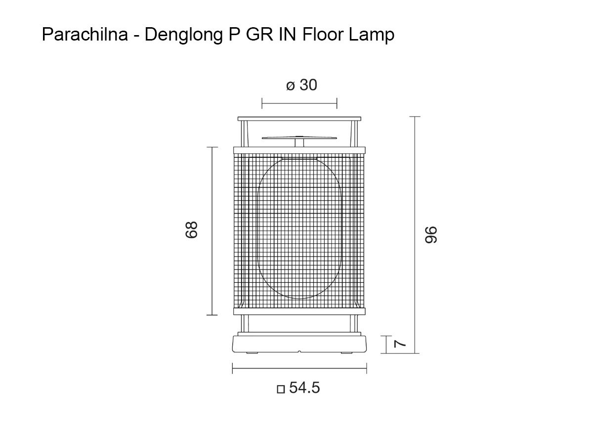 Parachilna Denglong P Gr In Floor Lamp Grey