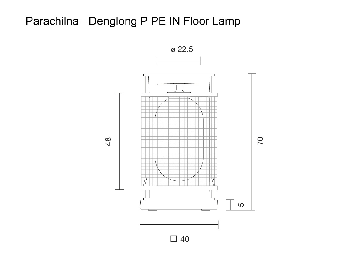 Parachilna Denglong P Pe In Floor Lamp Grey