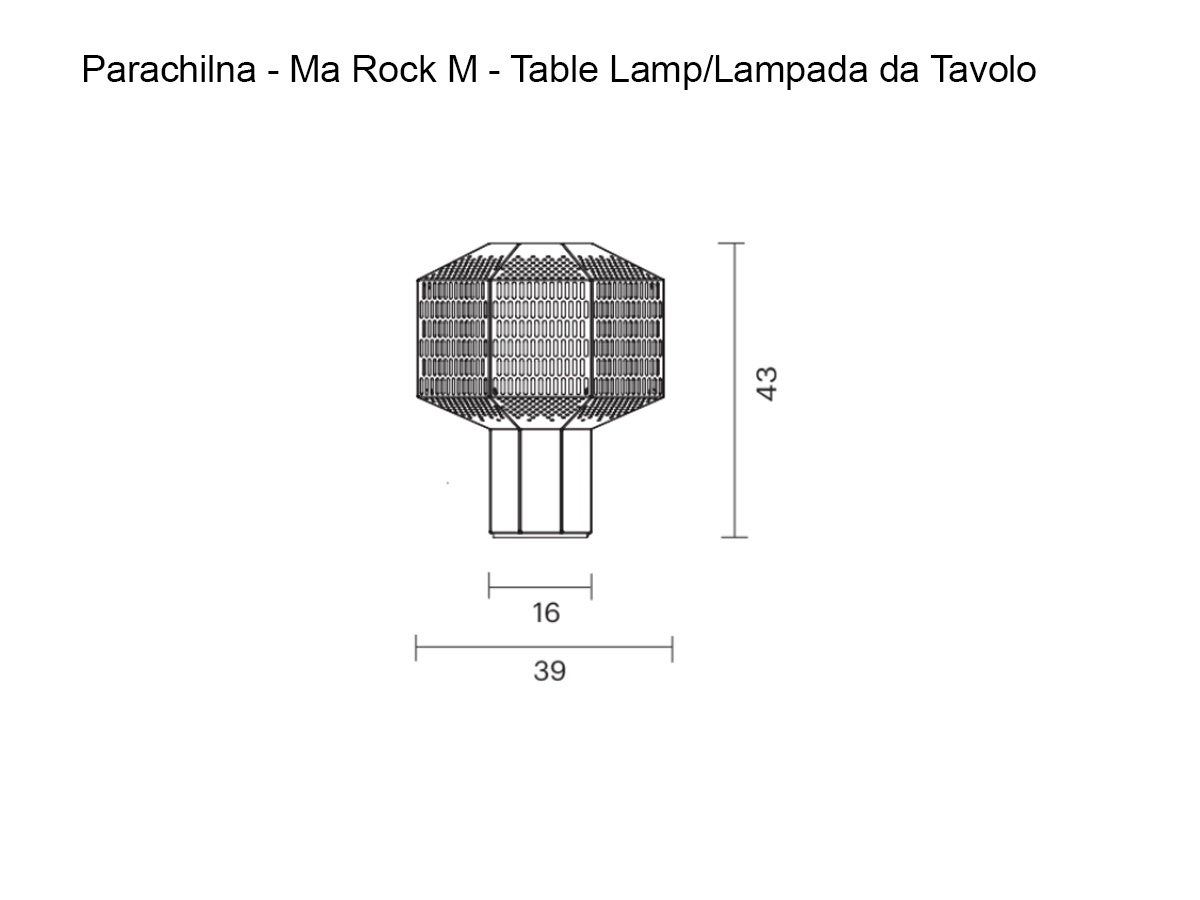 Parachilna Ma Rock M Table Lamp