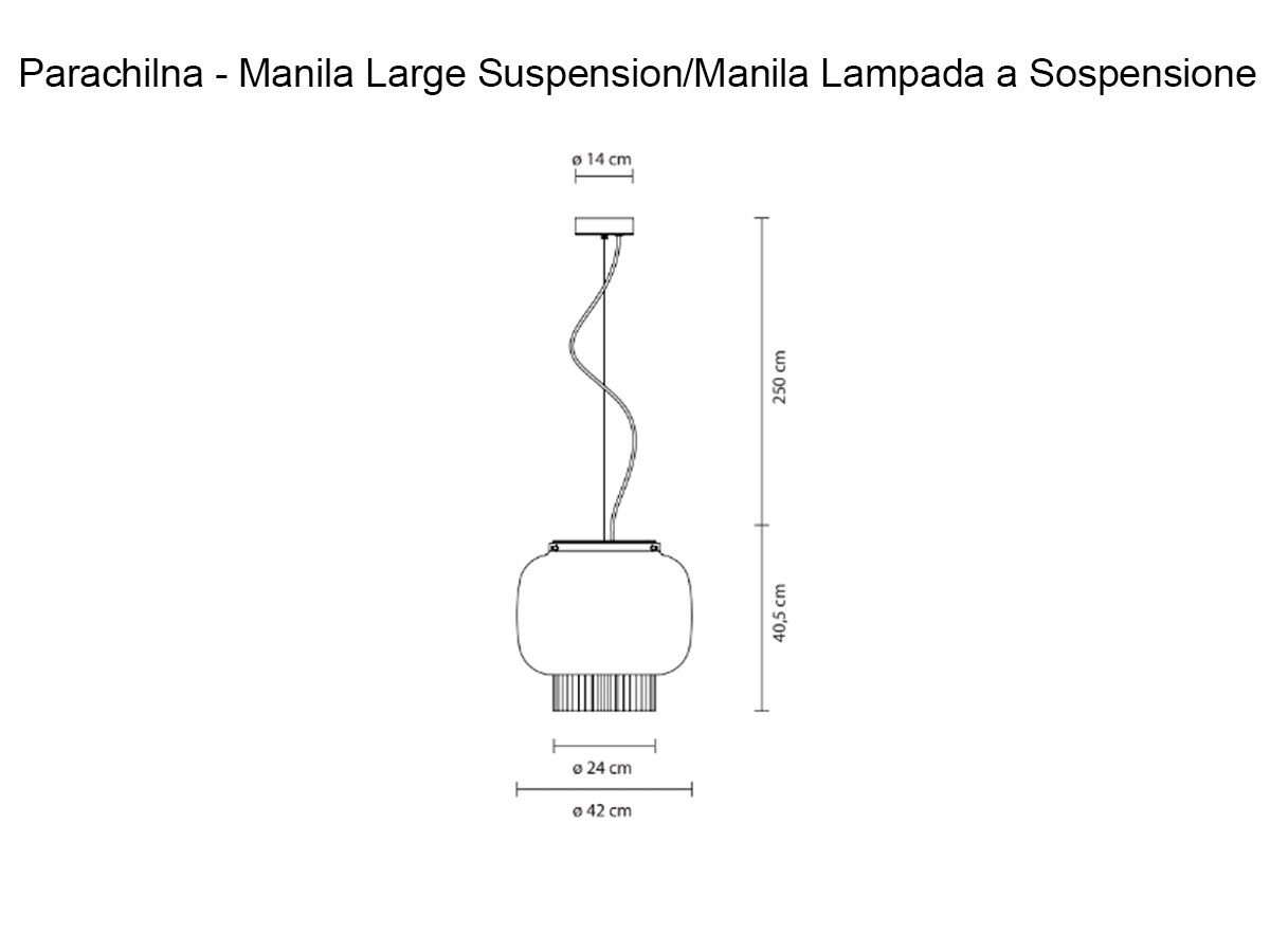 Parachilna Manila T Gr Suspension Lamp