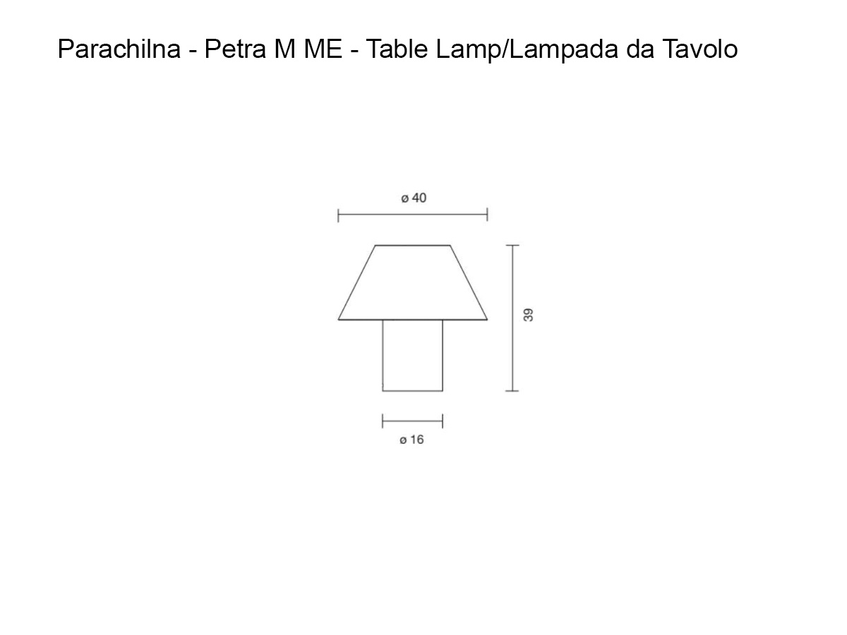 Parachilna Petra M Me Table Lamp