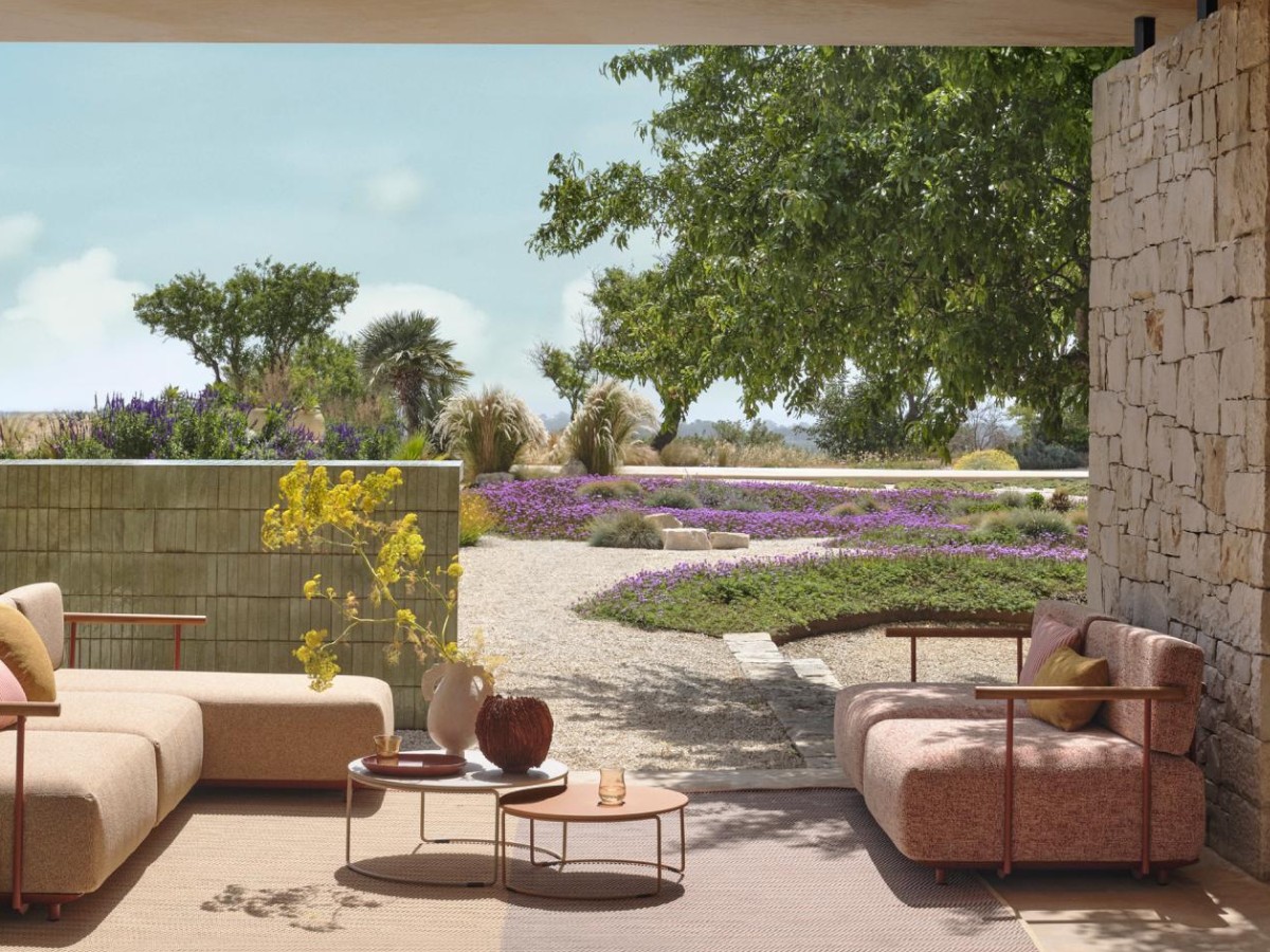 Pedrali Arki Outdoor Sofa With Armrest