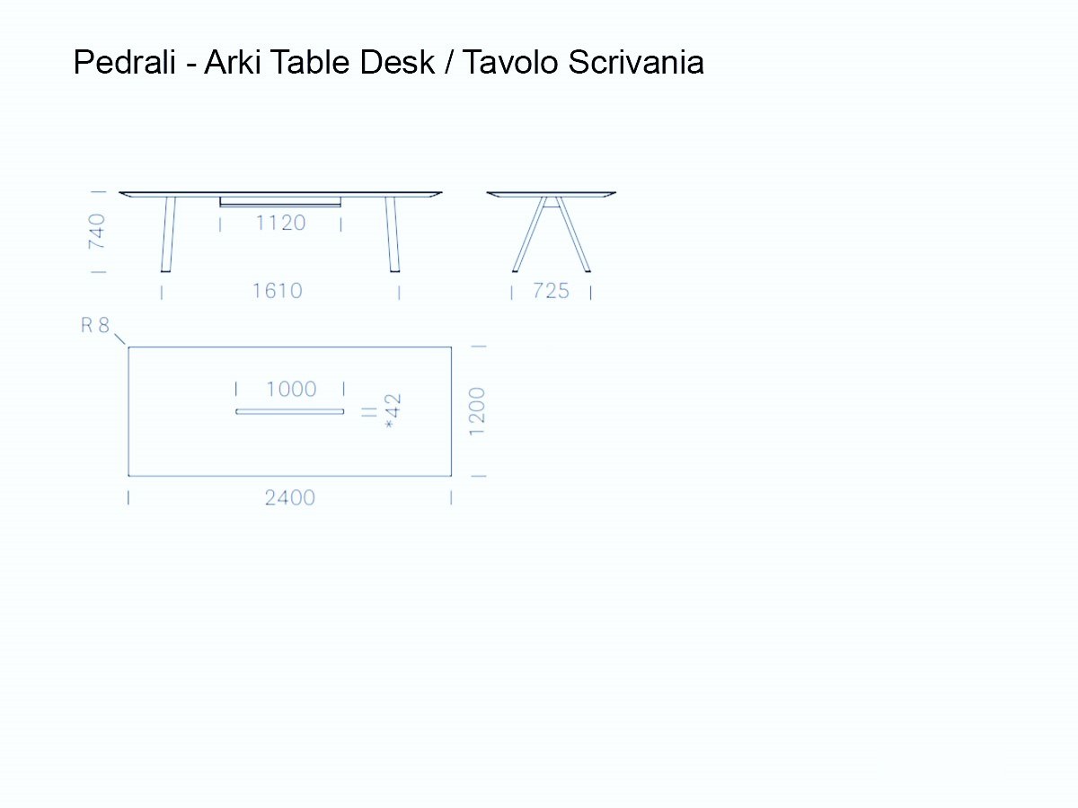 Pedrali Arki Table Desk