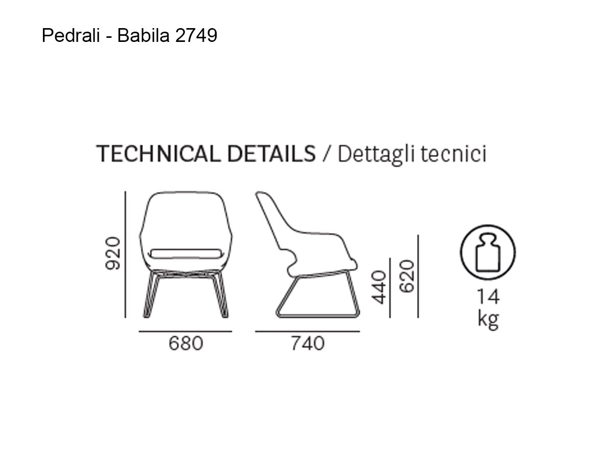 Pedrali Babila Comfort 2749 Armchair