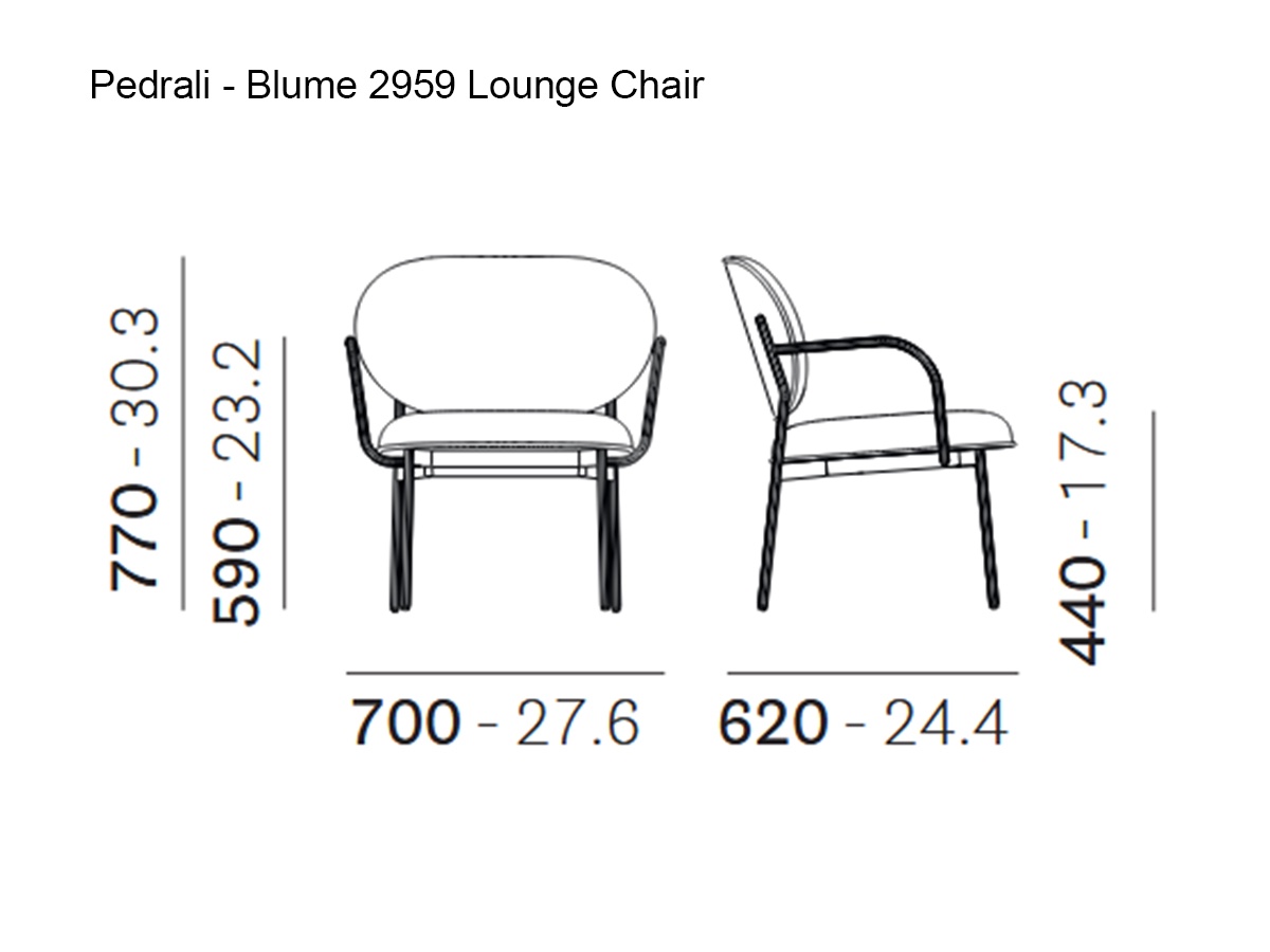 Pedrali Blume 2959 Lounge Chair