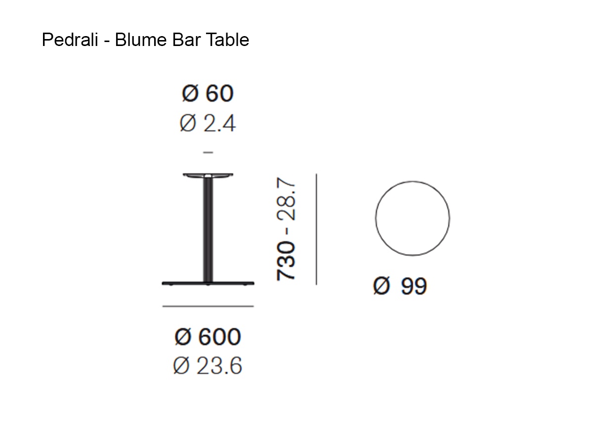 Pedrali Blume Bar Table