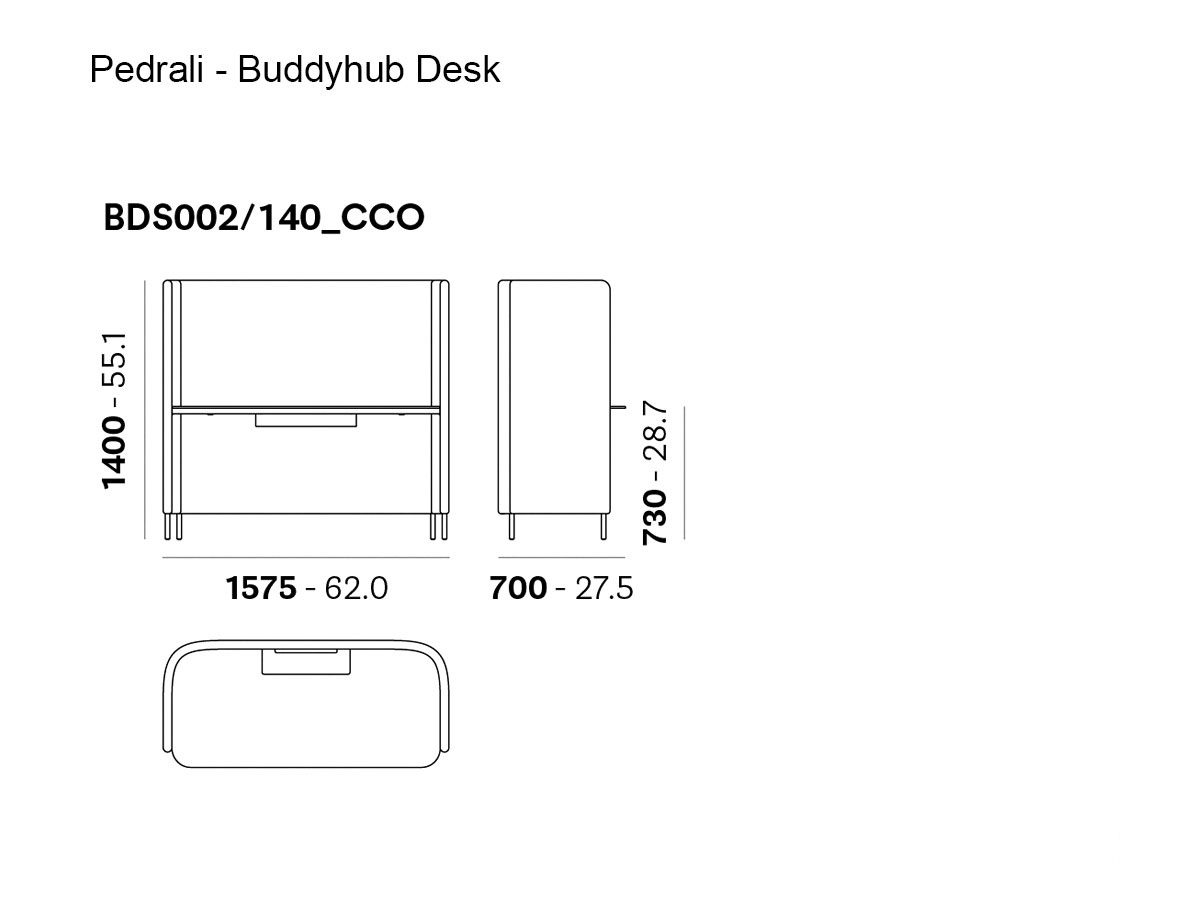 Pedrali Buddyhub Desk