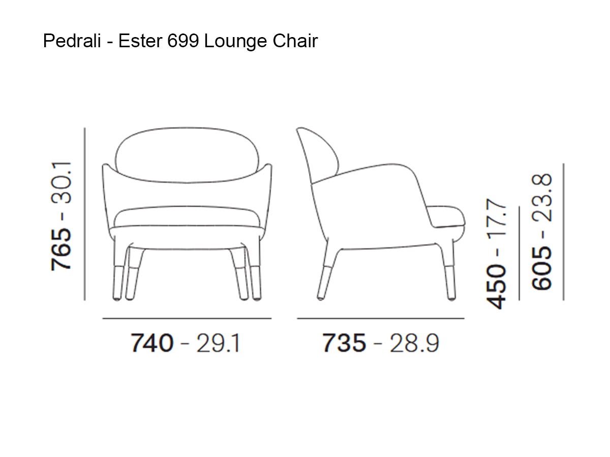 Pedrali Ester 699 Lounge Chair
