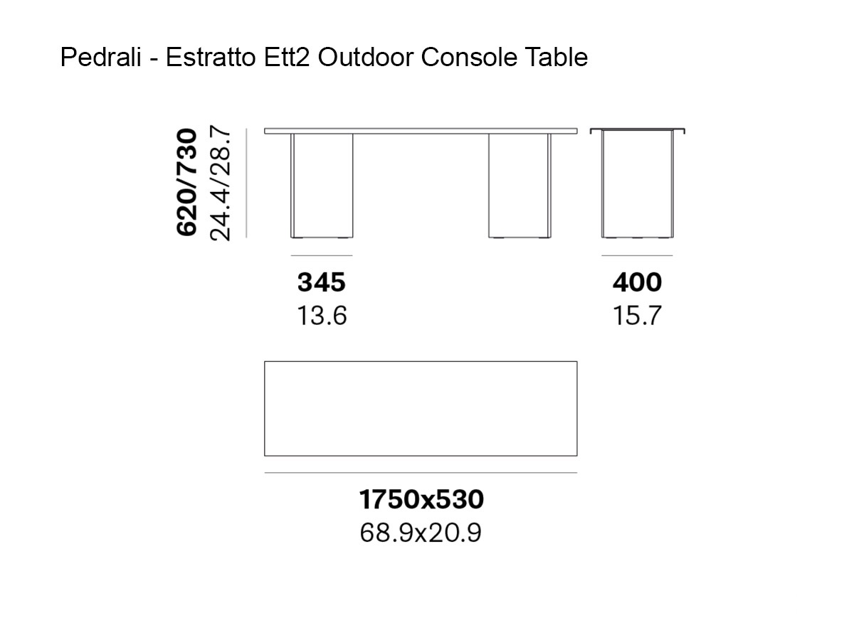 Pedrali Estratto Ett2 Console Outdoor