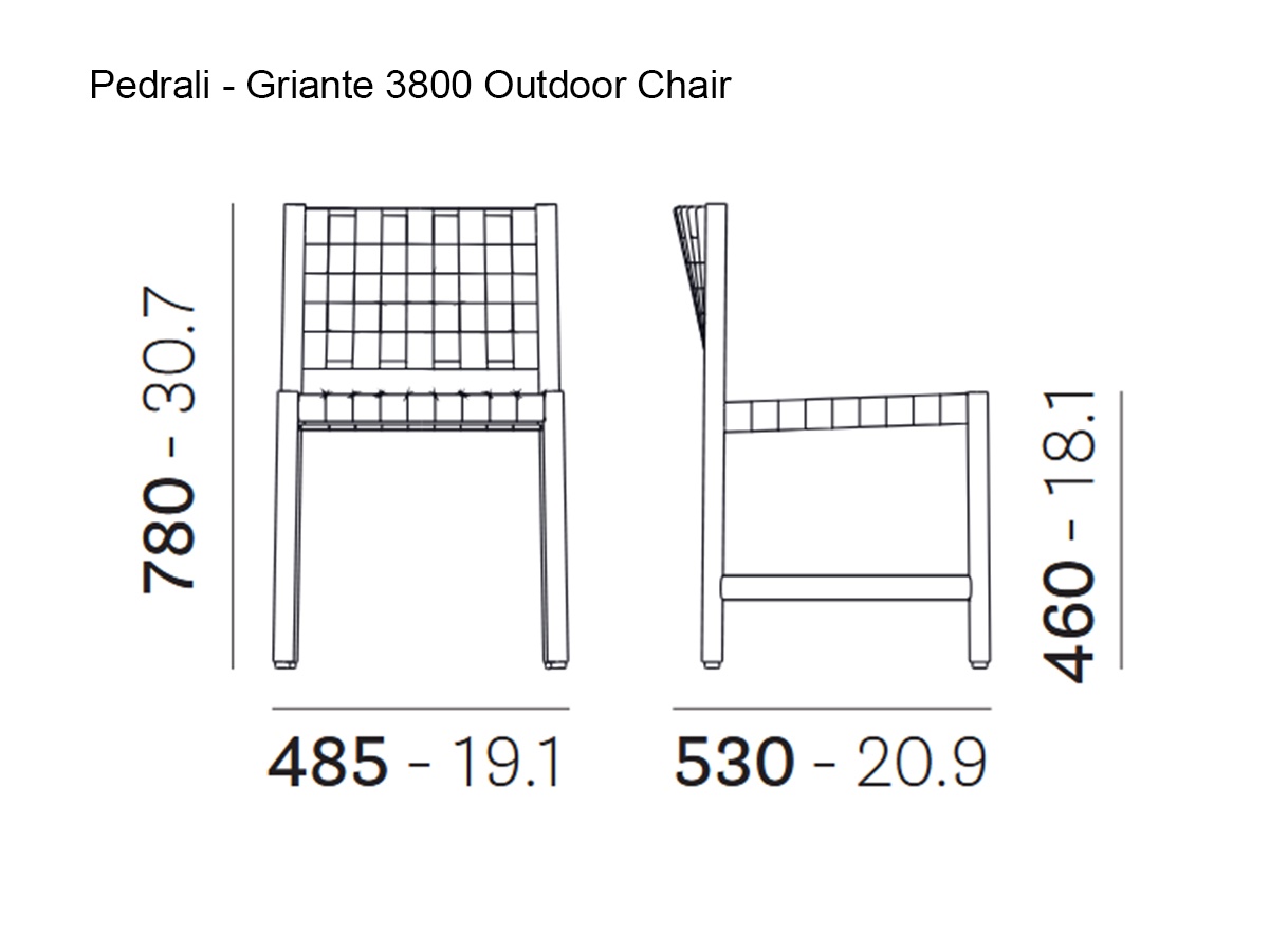 Pedrali Griante 3800 Outdoor Chair
