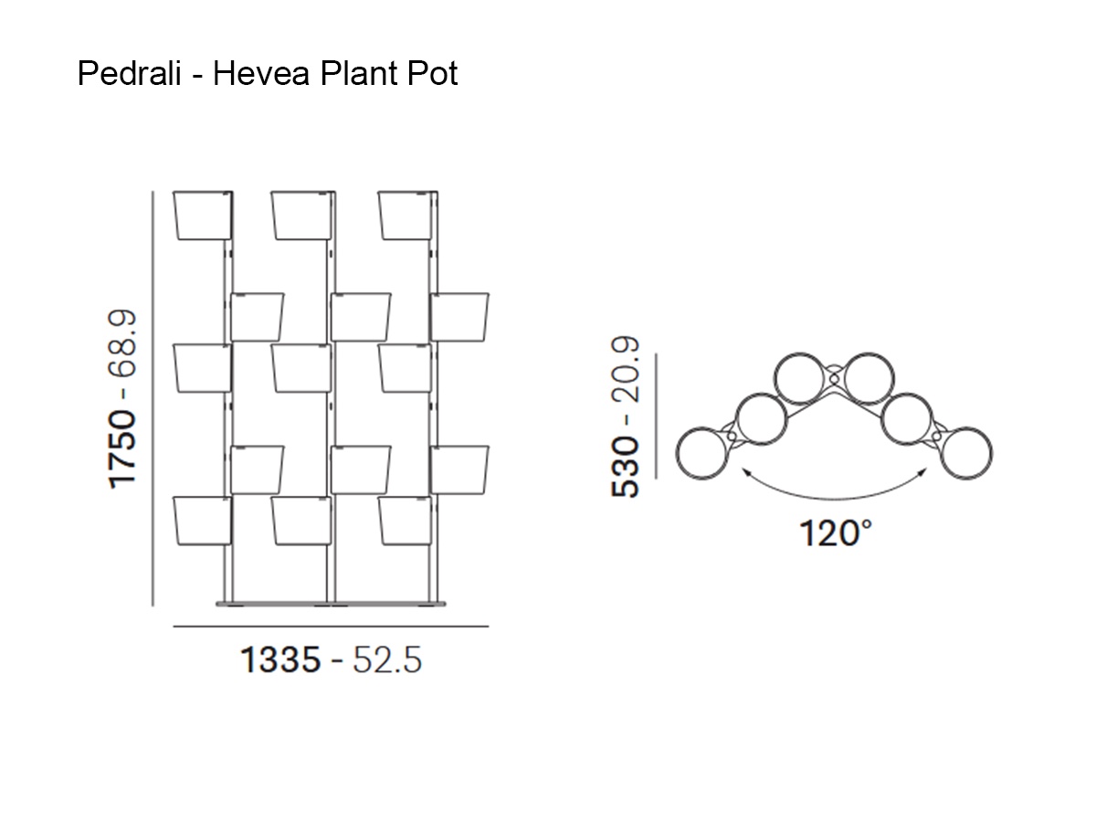 Pedrali Hevea 5183 Plant Pot